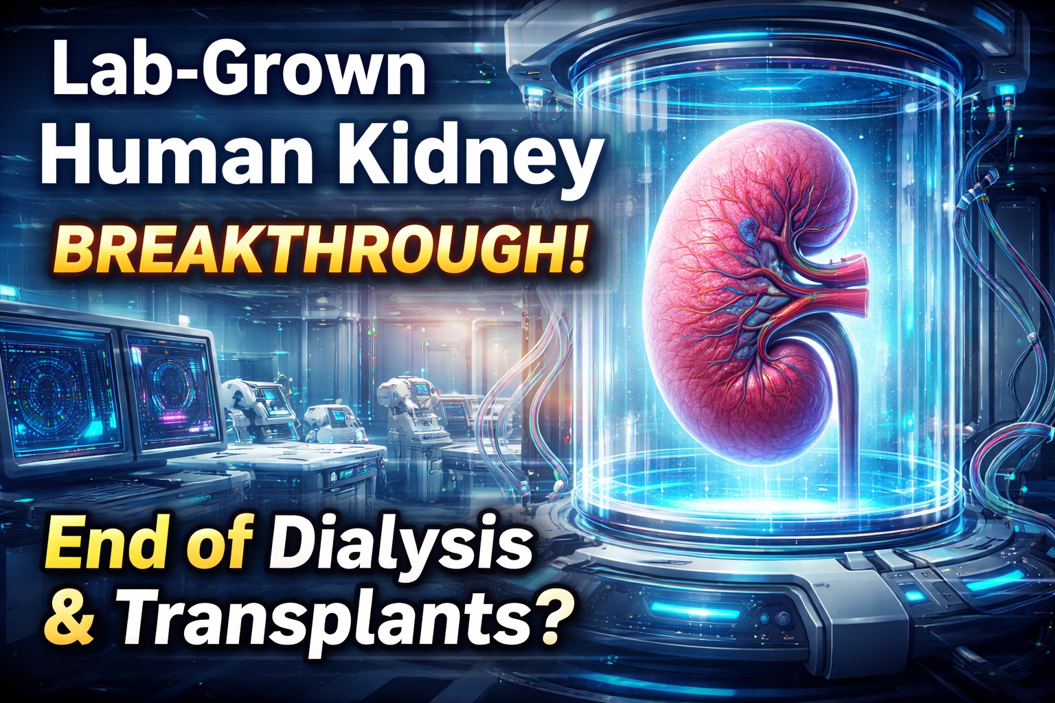 Lab-Grown Human Kidney Breakthrough: Dialysis & Transplant Era Ending?